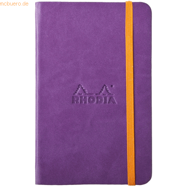 Rhodia Notizbuch Rhodiarama A6 10,5x14,8cm 96 Blatt 90g liniert violet von Rhodia