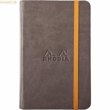 Rhodia Notizbuch Rhodiarama A6 96 Blatt liniert schokoladenbraun von Rhodia