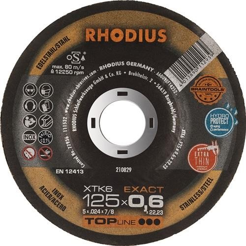 50 Stk. Rhodius Trennscheibe XTK6 EXACT D125x0,6mm ger.INOX Bohr.22,23mm 210829 50 Stk. Rhodius Trennscheibe XTK6 EXACT D125x0,6mm ger.INOX Bohr.22,23mm 210829 von Rhodius Abrasives GmbH