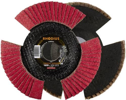 Rhodius 210655 VISION SPEED Fächerschleifscheibe Durchmesser 115mm Bohrungs-Ø 22.23mm Edelstahl 1St. Rhodius 210655 VISION SPEED Fächerschleifscheibe Durchmesser 115mm Bohrungs-Ø 22.23mm Edelstahl 1St. von Rhodius