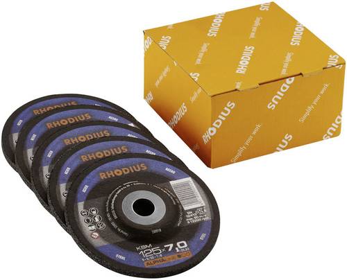 Rhodius 210749 KSM Schruppscheibe gekröpft Durchmesser 115mm Bohrungs-Ø 22.23mm Stahl Rhodius 210749 KSM Schruppscheibe gekröpft Durchmesser 115mm Bohrungs-Ø 22.23mm Stahl von Rhodius