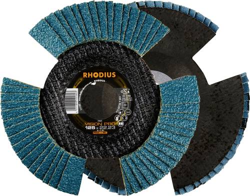 Rhodius 211303 VISION PRO PACK Fächerschleifscheibe Durchmesser 125mm Bohrungs-Ø 22.23mm 5St. von Rhodius