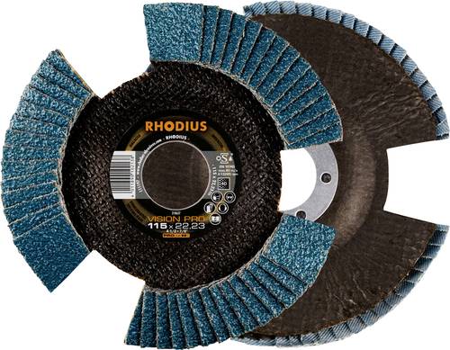 Rhodius 211306 VISION PRO PACK Fächerschleifscheibe Durchmesser 115mm Bohrungs-Ø 22.23mm 5St. Rhodius 211306 VISION PRO PACK Fächerschleifscheibe Durchmesser 115mm Bohrungs-Ø 22.23mm 5St. von Rhodius