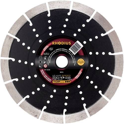 Rhodius 303713 LD410 SPEED Diamanttrennscheibe Durchmesser 125mm Bohrungs-Ø 22.23mm Naturstein 1St. Rhodius 303713 LD410 SPEED Diamanttrennscheibe Durchmesser 125mm Bohrungs-Ø 22.23mm Naturstein 1St. von Rhodius