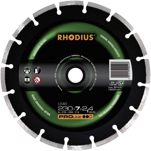 Rhodius 394136 LD 40 Diamanttrennscheibe Durchmesser 115mm 1St. Rhodius 394136 LD 40 Diamanttrennscheibe Durchmesser 115mm 1St. von Rhodius