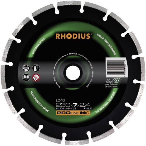 Rhodius 394137 LD 40 Diamanttrennscheibe Durchmesser 125mm 1St. von Rhodius