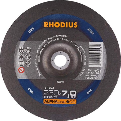 Rhodius Alphaline Ksm Schrupps Cheibe 230 X 7,0 X 22,23 Mm St Rhodius Alphaline Ksm Schrupps Cheibe 230 X 7,0 X 22,23 Mm St von Rhodius