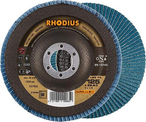 Rhodius Alphaline Lsz F3 F?Che Rschleifscheibe 125 X 22,23 Mm Rhodius Alphaline Lsz F3 F?Che Rschleifscheibe 125 X 22,23 Mm von Rhodius