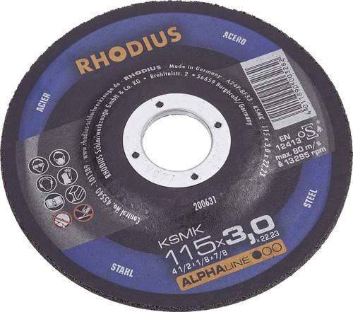 Rhodius KSMK 200636 Trennscheibe gekröpft 125mm Stahl von Rhodius