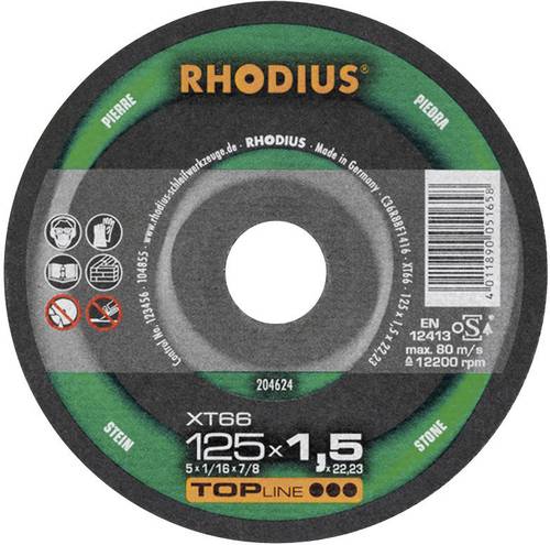 Rhodius XT 66 204624 Trennscheibe gerade 125mm Stein von Rhodius