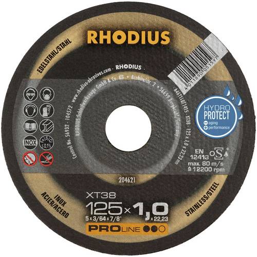 Rhodius XT38 205702 Trennscheibe gerade 230mm 1 St. Edelstahl, Stahl Rhodius XT38 205702 Trennscheibe gerade 230mm 1 St. Edelstahl, Stahl von Rhodius