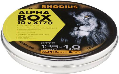 Rhodius XT70 BOX 208225 Trennscheibe gerade 115mm 10 St. Edelstahl, Stahl von Rhodius