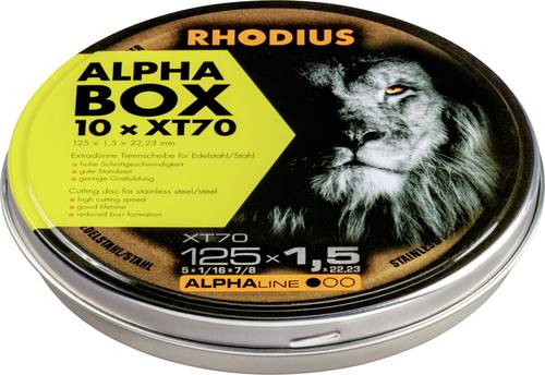 Rhodius XT70 BOX 211083 Trennscheibe gerade 125mm 1St. von Rhodius