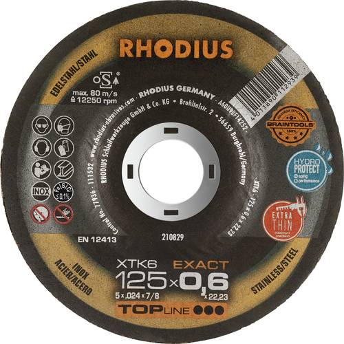 Rhodius XTK6 EXACT BOX 211302 Trennscheibe gekröpft 125mm 10St. von Rhodius