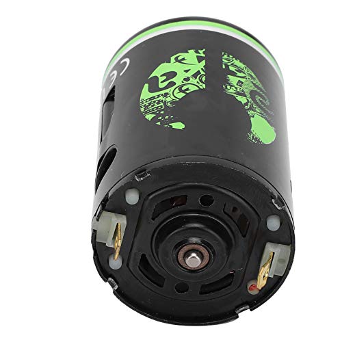 540 Gebürsteter Motor Langlebiger Ersatz -Upgrade Teil für 1/14 RC -Auto High Drehmoment für Axial, Geeignetes Fernbedienungsauto Auto Enthusiasten Eisen+Grün (27T) von RiToEasysports