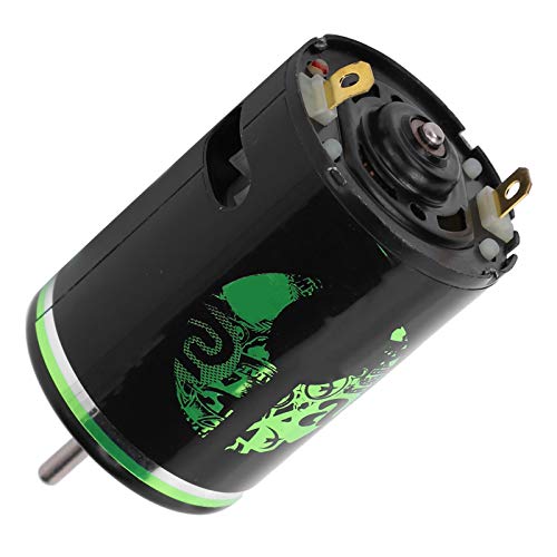 540 Gebürsteter Motor Langlebiger Ersatz -Upgrade Teil für 1/14 RC -Auto High Drehmoment für Axial, Geeignetes Fernbedienungsauto Auto Enthusiasten Eisen+Grün (45T) von RiToEasysports