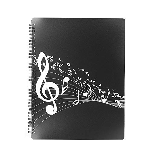 A4 Größe 40 Seiten Notenordner Klavier Notenordner für Spieler, Musiker, Studenten Notenmappe Für Notenblätter von RiToEasysports