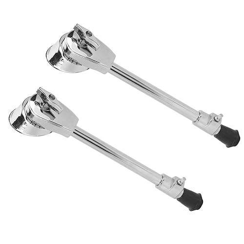 Bass -Trommelbeine Anti - stabile Unterstützung für Drum Set Halter, Feine Handwerkskunst Zur Einstellung der Höhe, Ersatzteil für Schlagzeug Percussion Instrumente [Schlagzeuger] von RiToEasysports