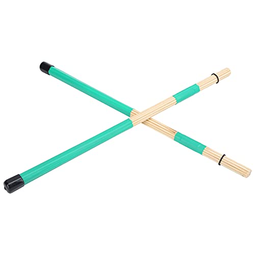 Drum Beam Sticks: 19 Fein Ahornstangen für Starke und Umgebende Klang - Drum -Set Sticks für die Leistung Erfahrene Schlagzeuger Maple + Gummi (GREEN) von RiToEasysports