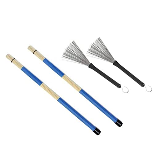 Drum Pinsel -Kit - Langlebige und Glatte Bürsten Set mit Bequemem Griff Tragbarer Beutel Enthalten Ideal für die Reinigung von Drum Kit für Musikliebhaber Metall Edelstahl Bambusbürsten Set Drum Pinsel -Kit - Langlebige und Glatte Bürsten Set mit Bequemem Griff Tragbarer Beutel Enthalten Ideal für die Reinigung von Drum Kit für Musikliebhaber Metall Edelstahl Bambusbürsten Set von RiToEasysports