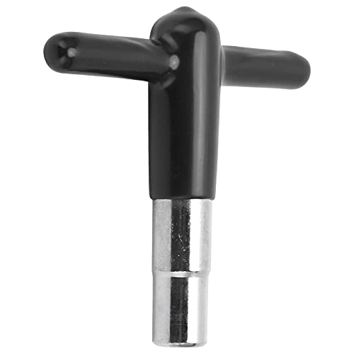 Drum T -förmige Schraubenschlüssel Melodie Key Schlagzeugerzubehör für Musikliebhaber Zine Alloy Silikongriff (BLACK) von RiToEasysports