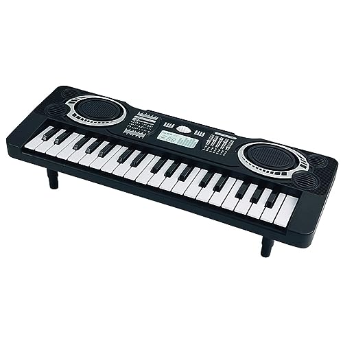 E-Piano für Kinder, Anfänger-Tastatur Zum Erlernen Elektronischer Musik, Tragbares Instrument für die Früherziehung (mit Blättern 37 Tasten 2 Modi) von RiToEasysports