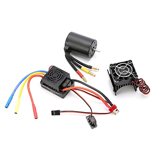 Leistungsstarker 3650 3100kV Bürstenloser Motor und 60A ESC -Kombination für 1/10 RC -Auto Hobbyisten Leistungsstarker 3650 3100kV Bürstenloser Motor und 60A ESC -Kombination für 1/10 RC -Auto Hobbyisten von RiToEasysports