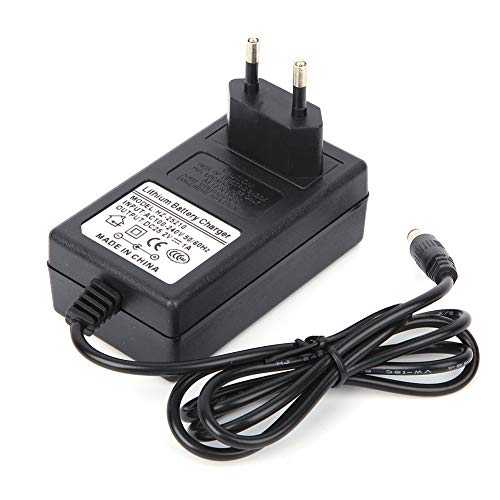 Massagegerät-Ladegerät-Adapter, 100-240 V Tragbarer Kunststoff-Massagepistolen-Adapter Massagegerät-Ladegerät-Adapter Professionelle Massagegeräte Salon- und(Europäischer Standard 25,2 V) von RiToEasysports