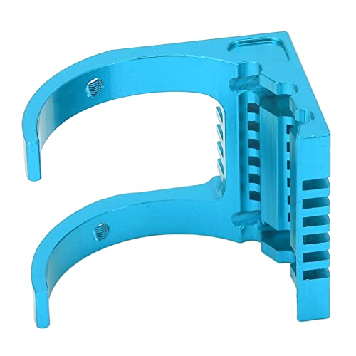 Premium Aluminiumlegierung Hohlbohrer Bottom RC Motor Kühlkörper, Lüfterschlitz Erhältlich, für 550 3650 3660 3670 3674 Motoren für RC -Auto -Enthusiasten Geeignet (BLUE) von RiToEasysports