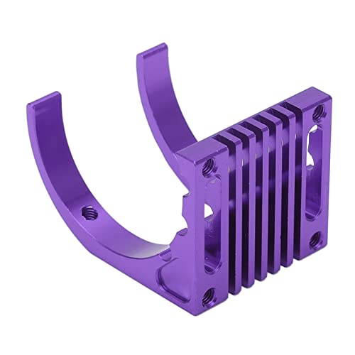 Premium Aluminiumlegierung Hohlbohrer Bottom RC Motor Kühlkörper, Lüfterschlitz Erhältlich, für 550 3650 3660 3670 3674 Motoren für RC -Auto -Enthusiasten Geeignet (PURPLE) von RiToEasysports
