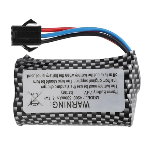 RC-Auto-Lithiumbatterie, 7,4 V, 500 MAh, 1/16 RC-Autobatterie-Ersatz mit Kunststoffbox für 16A01 16A02 16A03 16A04 16A08 1/16 RC-Spielzeugauto RC-Auto-Lithiumbatterie, 7,4 V, 500 MAh, 1/16 RC-Autobatterie-Ersatz mit Kunststoffbox für 16A01 16A02 16A03 16A04 16A08 1/16 RC-Spielzeugauto von RiToEasysports