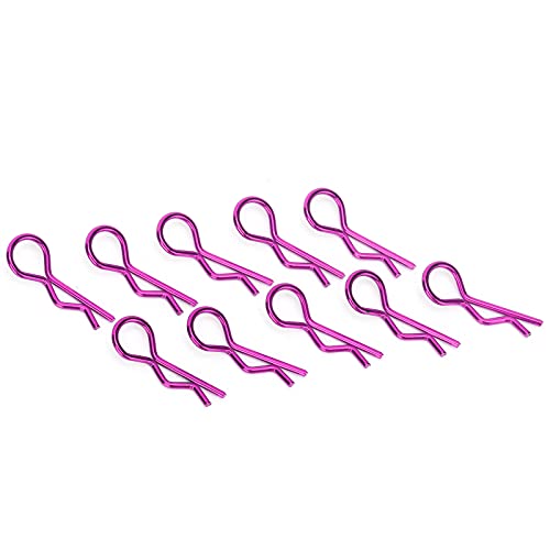 RC RC Shell Clips für 1/5 1/6 /8 /10 RC-Auto, Langlastende Haltbarkeit, Leicht zu Tragen, Ideal für Rennfans (PURPLE) von RiToEasysports