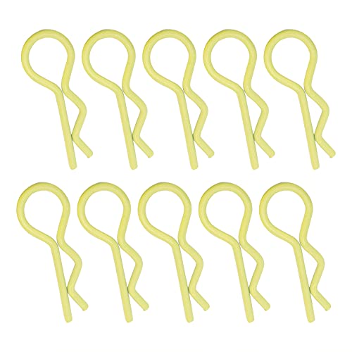 RC RC Shell Clips für 1/5 1/6 /8 /10 RC-Auto, Langlastende Haltbarkeit, Leicht zu Tragen, Ideal für Rennfans (YELLOW) von RiToEasysports