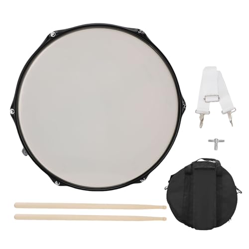 Snare Drum Set, 14 Zoll Legierung Stahl Snare -Trommel mit 6 Lug Hoop -Drumsticks und Tasche für Anfänger für Erwachsene Student Professional Snare Drum Set, 14 Zoll Legierung Stahl Snare -Trommel mit 6 Lug Hoop -Drumsticks und Tasche für Anfänger für Erwachsene Student Professional von RiToEasysports