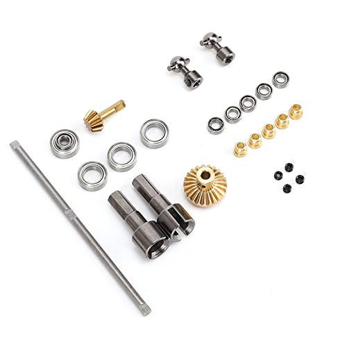 Vorderachse Metall -Kit Langlebige Präzisions -Upgrade Teile für WPL B16 B36 RC Auto, 1 Set Robuste Vordere Achsen Metallteile für RC Fahrzeug Kit (1022) von RiToEasysports
