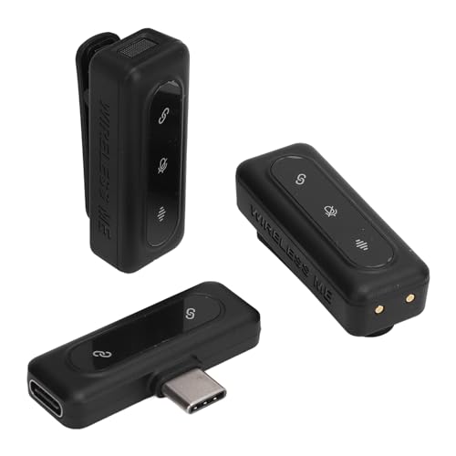 Wireless Clips auf MIC, Rauschenreduktion USB -C -LED -Anzeigemikrofon mit Ladungsfällen Dual -Mikrofone 2,4 GHz Frequenzgangsbereich für Live -Streaming Im Freien Geeignet Wireless Clips auf MIC, Rauschenreduktion USB -C -LED -Anzeigemikrofon mit Ladungsfällen Dual -Mikrofone 2,4 GHz Frequenzgangsbereich für Live -Streaming Im Freien Geeignet von RiToEasysports