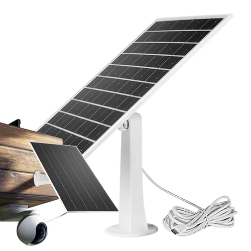 Camera Solar Panel, Charger Security Camera, Type-C Charging Accessory, 4.72x6.81 inches, 360-Degree Adjustable Mount, Ideal for Battery Power, Electronics, Outdoor Use Camera Solar Panel, Charger Security Camera, Type-C Charging Accessory, 4.72x6.81 inches, 360-Degree Adjustable Mount, Ideal for Battery Power, Electronics, Outdoor Use von Riaisttd