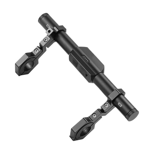 Fahrradlenkerverlängerung, Handy-Halterung, 23,2 x 10,5 cm, wasserdichte LED-Lichthalterung, Rahmen aus Aluminiumlegierung, 400 Lumen Helligkeit, für Motorrad, Radfahren, Training, Nachtfahrt Fahrradlenkerverlängerung, Handy-Halterung, 23,2 x 10,5 cm, wasserdichte LED-Lichthalterung, Rahmen aus Aluminiumlegierung, 400 Lumen Helligkeit, für Motorrad, Radfahren, Training, Nachtfahrt von Riaisttd