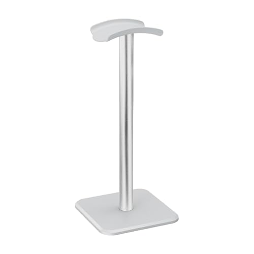 Riaisttd Desk Headset Holder, Headphone Stand, Non Slip Earphone Hanger Rack, Detachable Aluminum Alloy, Space Saving Headset Organizer for Desk Office Dormitory Study Room, 10x10x24.5cm von Riaisttd