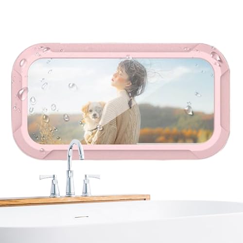 Riaisttd Dusch-Handyhalterung, Wand-Handyhalterung, wasserdichte Handyhalterung, drehbarer Winkel, verstellbares Design, starker Klebegriff, 20 x 10 x 3 cm, für Badezimmer, Spiegel, Küche Riaisttd Dusch-Handyhalterung, Wand-Handyhalterung, wasserdichte Handyhalterung, drehbarer Winkel, verstellbares Design, starker Klebegriff, 20 x 10 x 3 cm, für Badezimmer, Spiegel, Küche von Riaisttd