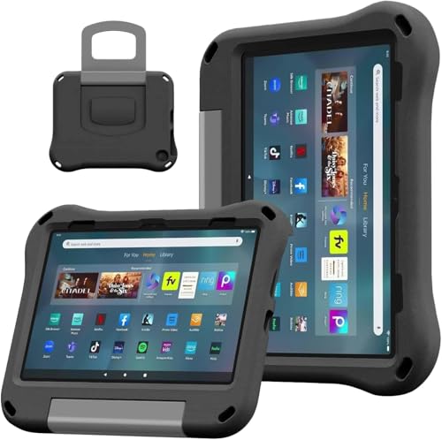Riaour Max 11 Tablet-Hülle für Kinder, stoßfester Griff und Ständer, nicht kompatibel mit iPad Samsung 11 Zoll Tablet) (Version 2023). Schwarz von Riaour