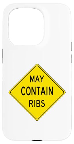 Lustiges Grill-Design mit Aufschrift "Caution May Contain" Hülle für iPhone 15 Pro Lustiges Grill-Design mit Aufschrift "Caution May Contain" Hülle für iPhone 15 Pro von Rib Caution Co