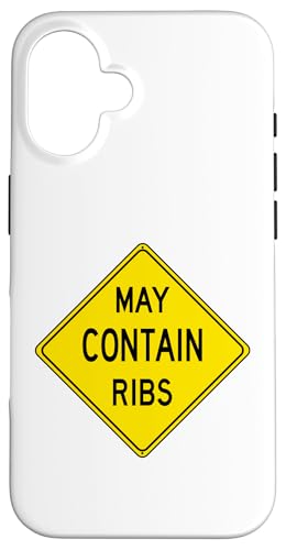 Lustiges Grill-Design mit Aufschrift "Caution May Contain" Hülle für iPhone 16 Lustiges Grill-Design mit Aufschrift "Caution May Contain" Hülle für iPhone 16 von Rib Caution Co