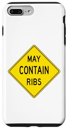 Lustiges Grill-Design mit Aufschrift "Caution May Contain" Hülle für iPhone 7 Plus/8 Plus Lustiges Grill-Design mit Aufschrift "Caution May Contain" Hülle für iPhone 7 Plus/8 Plus von Rib Caution Co