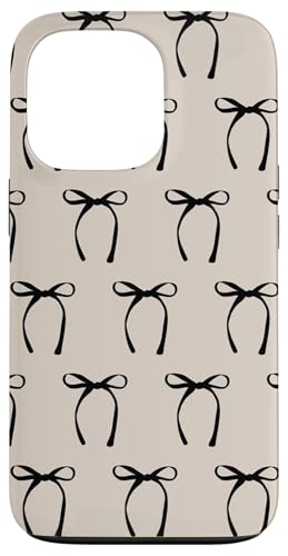 Hülle für iPhone 13 Pro Ästhetische schwarze Schleife auf Beige Hülle für iPhone 13 Pro Ästhetische schwarze Schleife auf Beige von Ribbon Bow Pattern