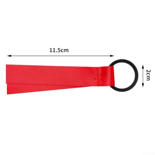 Cheerleader Identity Tags in einer Packung mit 48 flexiblen und anpassbaren Beschriftungslösungen (rot) von RichVibe
