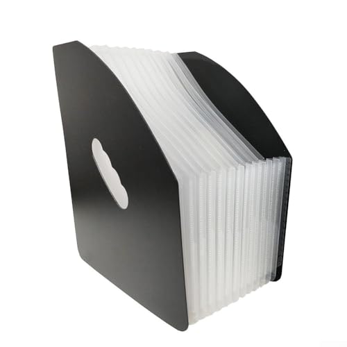 Dokumentenmappe für den Schreibtisch, erweiterbar, mit 13 Fächern, passend für Standard-A4-Dokumente, mühelos (B) von RichVibe