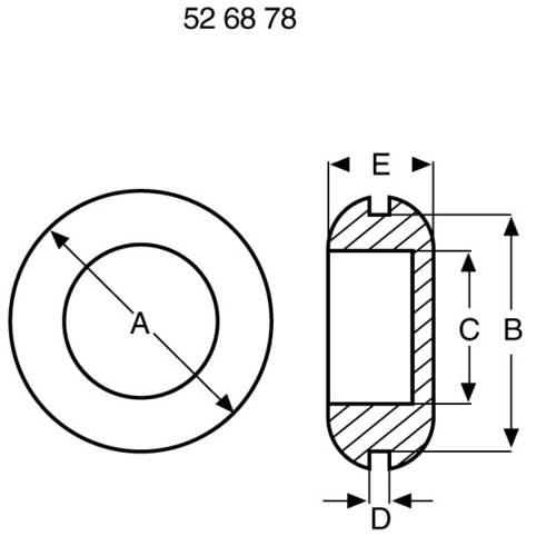 Richco DGB-7 Verschlussstopfen Klemm-Ø (max.) 11mm Plattenstärke (max.) 1.5mm Vinyl Schwarz von Richco