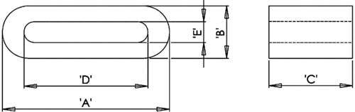 Richco RFS2-21-12 RFS2-21-12 Ferrit-Flachkern 90Ω (L x B x H) 33.5 x 12 x 6.5mm von Richco