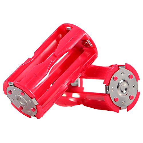 Richer-R 4 x AAA auf C Batterie Adapter, Tragbar 4 Stücke AAA zu C Größe Parallel Akku Konverter Adapter,Battery Converter Adapter Batteriehalter Box für Elektronik und Notfallsituationen Rot Richer-R 4 x AAA auf C Batterie Adapter, Tragbar 4 Stücke AAA zu C Größe Parallel Akku Konverter Adapter,Battery Converter Adapter Batteriehalter Box für Elektronik und Notfallsituationen Rot von Richer-R